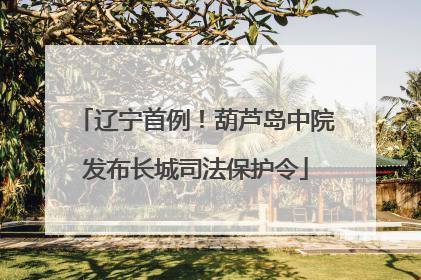 辽宁首例！葫芦岛中院发布长城司法保护令