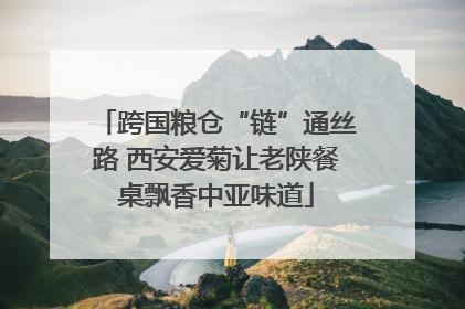 跨国粮仓“链”通丝路 西安爱菊让老陕餐桌飘香中亚味道