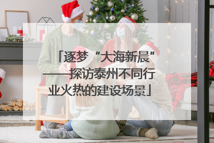 逐梦“大海新晨”——探访泰州不同行业火热的建设场景