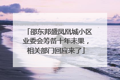 邵东邦盛凤凰城小区业委会筹备十年未果，相关部门回应来了