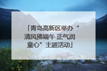 青岛高新区举办“清风拂端午 正气润童心”主题活动
