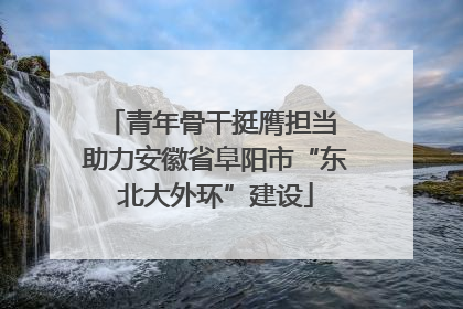 青年骨干挺膺担当 助力安徽省阜阳市“东北大外环”建设