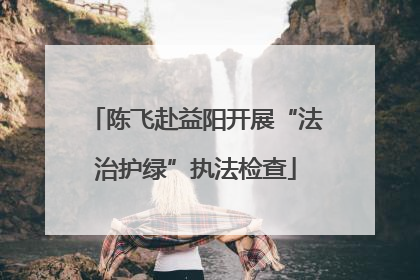 陈飞赴益阳开展“法治护绿”执法检查