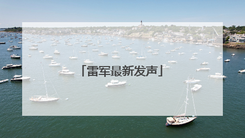 雷军最新发声
