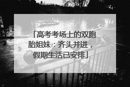 高考考场上的双胞胎姐妹：齐头并进，假期生活已安排