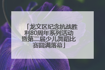 龙文区纪念抗战胜利80周年系列活动暨第二届少儿舞蹈比赛圆满落幕