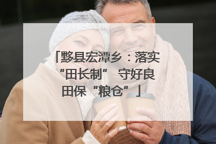 黟县宏潭乡：落实“田长制” 守好良田保“粮仓”