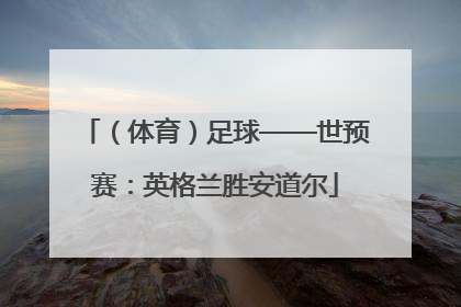 （体育）足球——世预赛：英格兰胜安道尔
