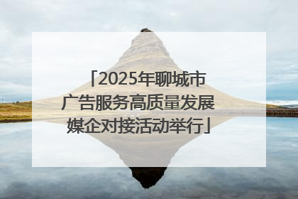 2025年聊城市广告服务高质量发展媒企对接活动举行