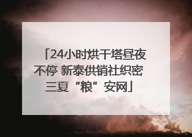 24小时烘干塔昼夜不停 新泰供销社织密三夏“粮”安网