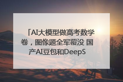 AI大模型做高考数学卷，图像题全军覆没 国产AI豆包和DeepSeek均得分144